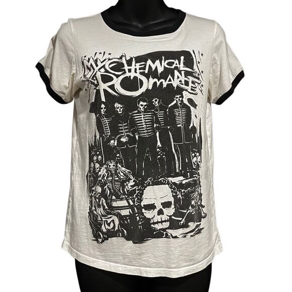 My Chemical Romance MCR The Black Parade Ringer T-Shirt Women’s XS - Picture 1 of 4